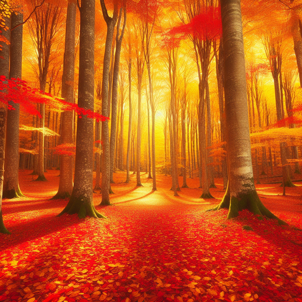 Autumn Forest Symphony Painting By Diamonds Kit