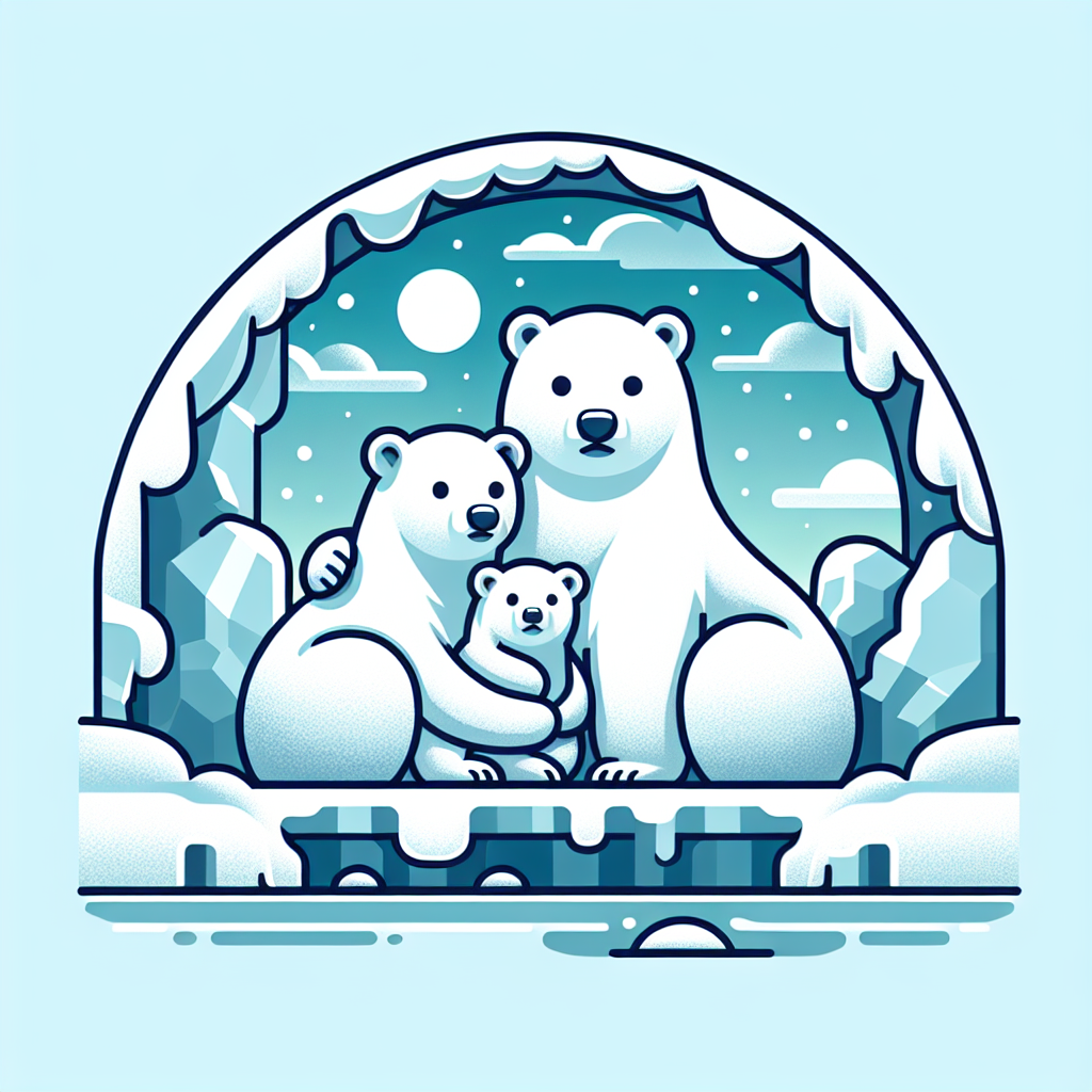 Cuddle-Up Polar Bear Family DIY Paint By Diamonds