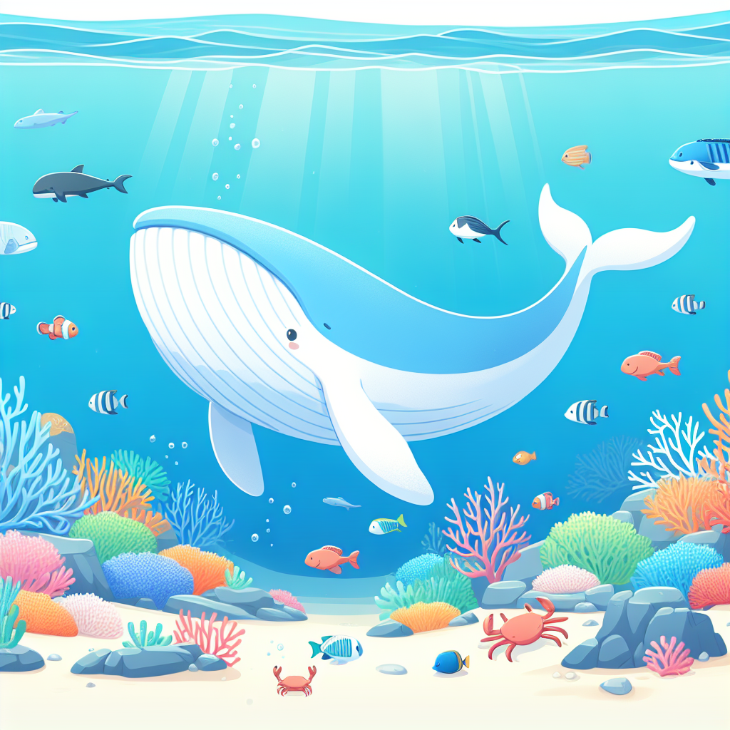 Gentle Whale's Ocean Song Diamond Painting