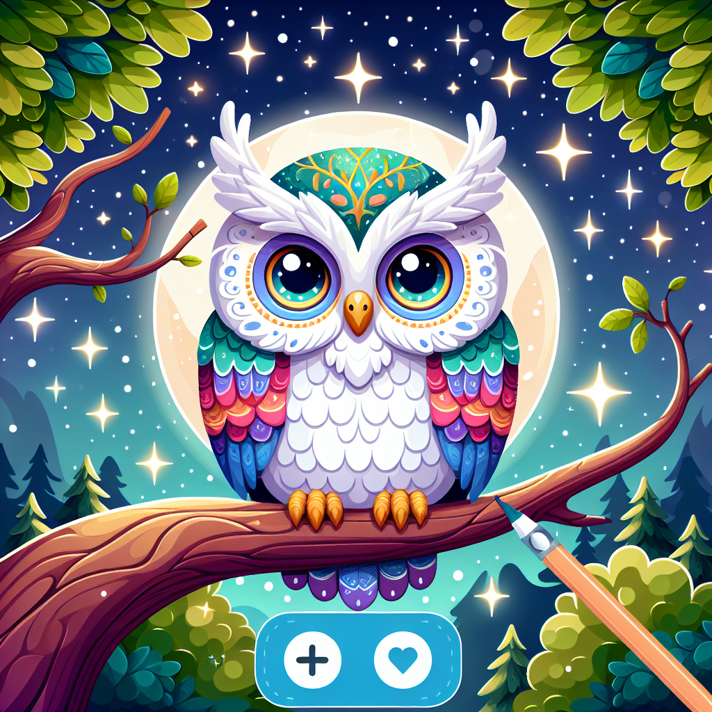 Magical Owl Adventure Painting By Diamonds Kit