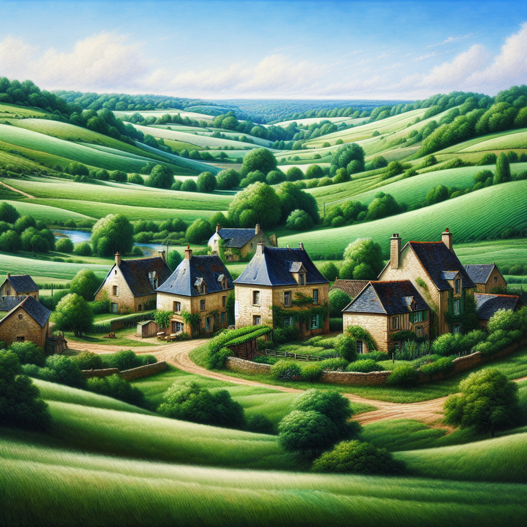 Charming French Countryside Diamonded Painting Kits