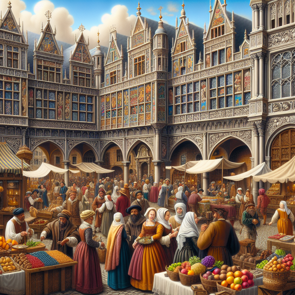 Renaissance Town Square Painting Diamond Kit