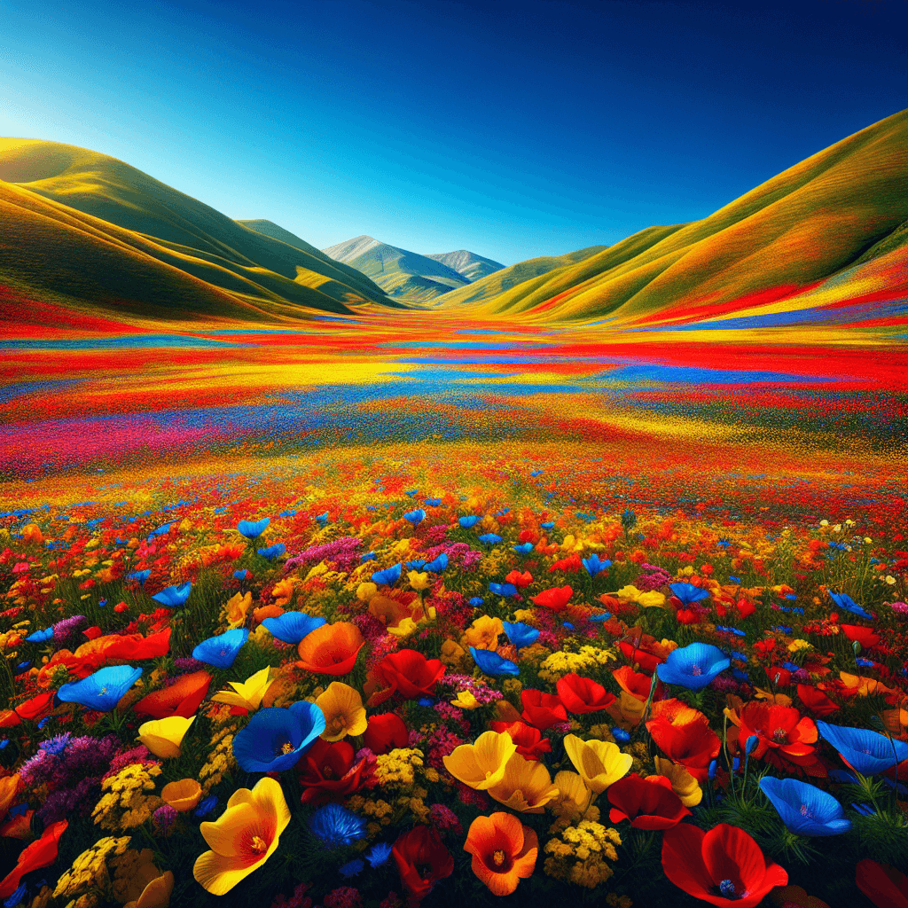 Colorful Fields Painting Diamond Kit
