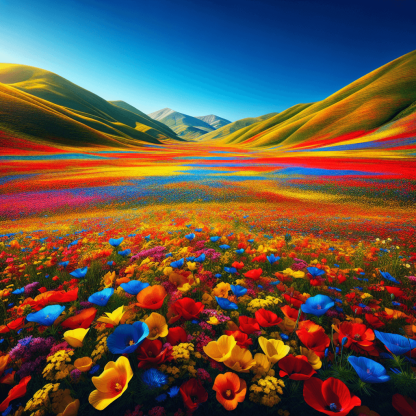 Colorful Fields Painting Diamond Kit