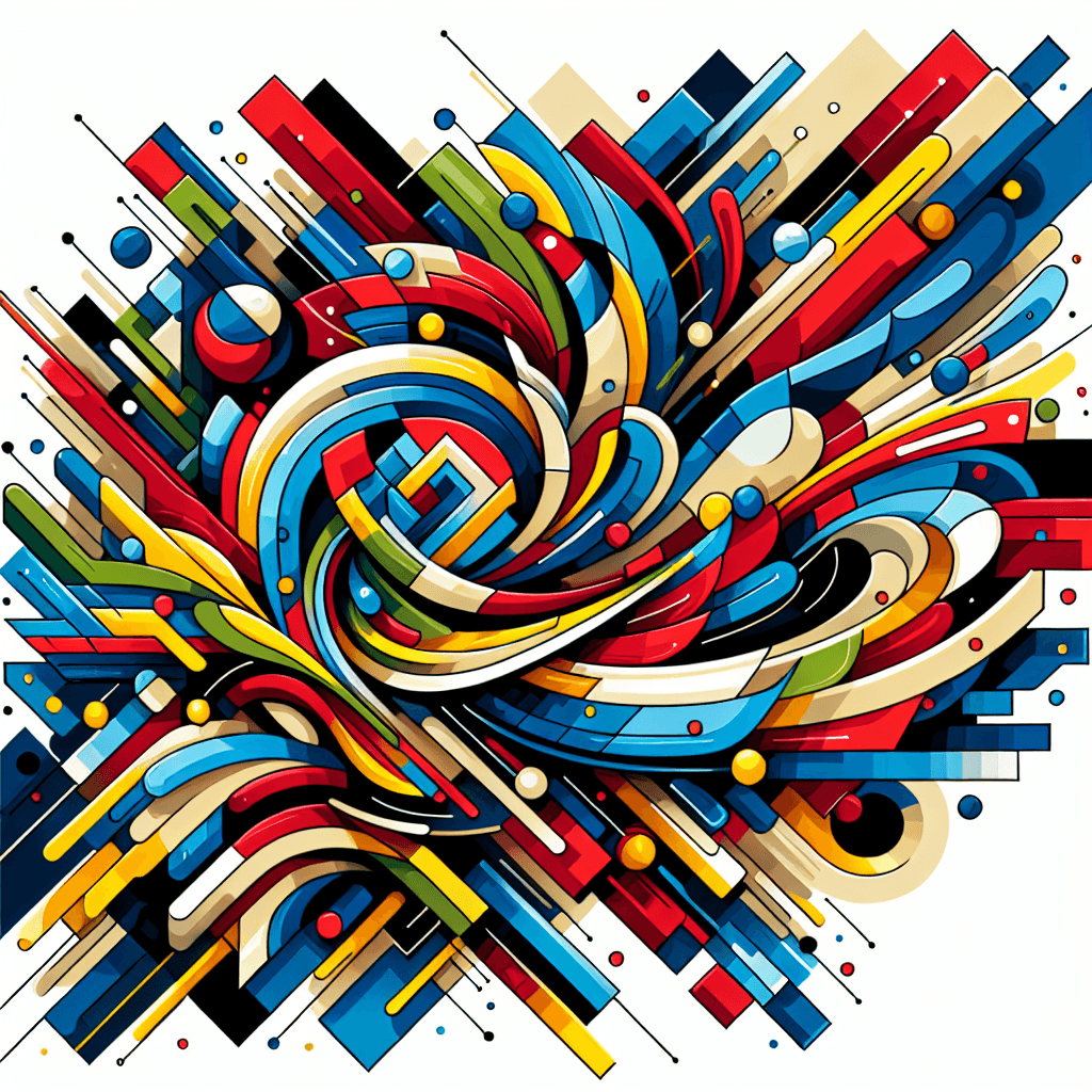 Bold Abstract Expression Painting By Diamonds Kit