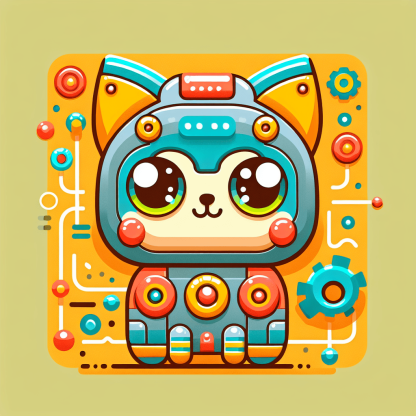 Friendly Robot Cat Paint By Diamonds