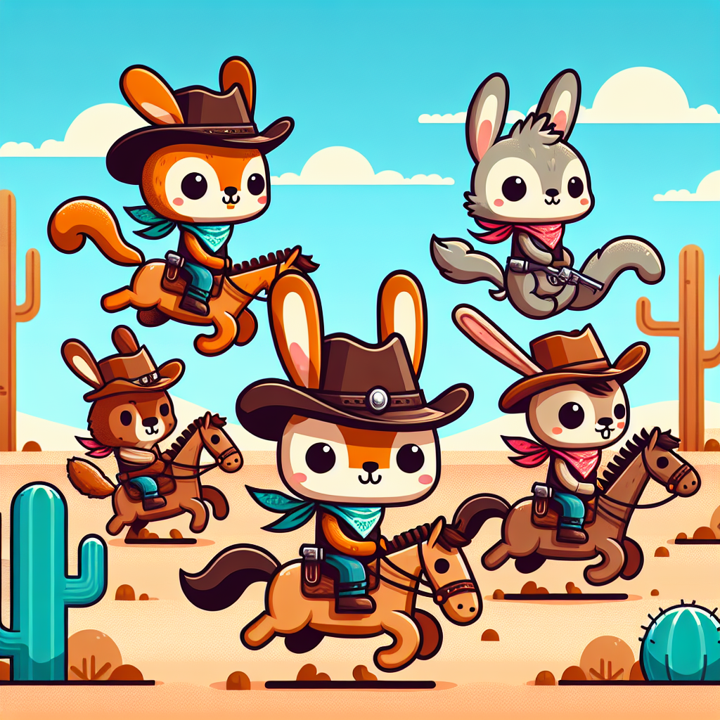 Wild West Cowboy Critters Paint By Diamond