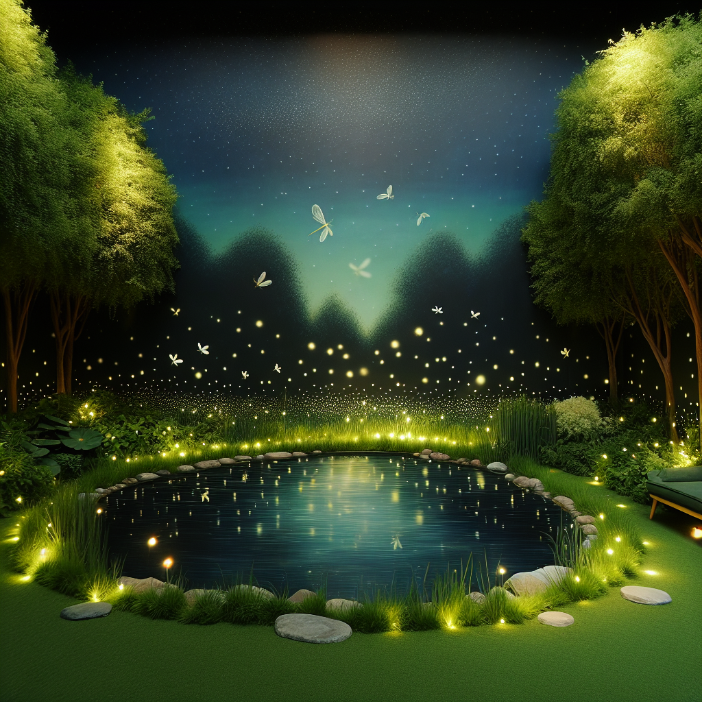 Glowing Fireflies Night Diamonded Painting Kits