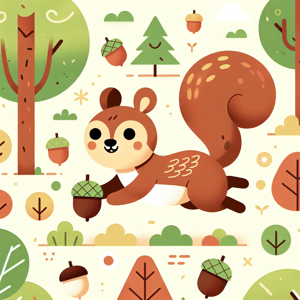 Friendly Forest Squirrel Paint By Diamond