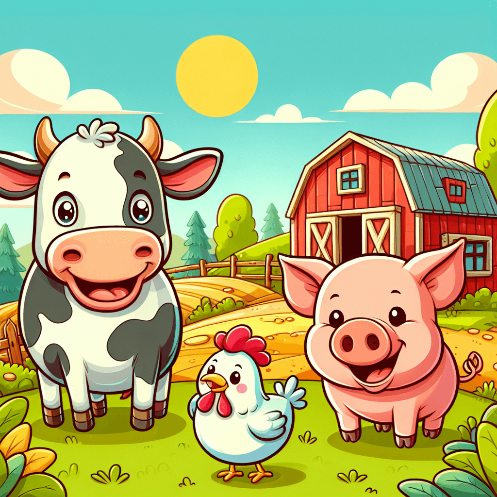 Colorful Farm Friends Paint By Diamonds Art