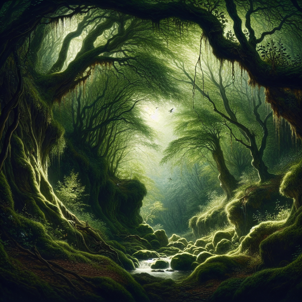 Hidden Forest Grotto Diamond Painting