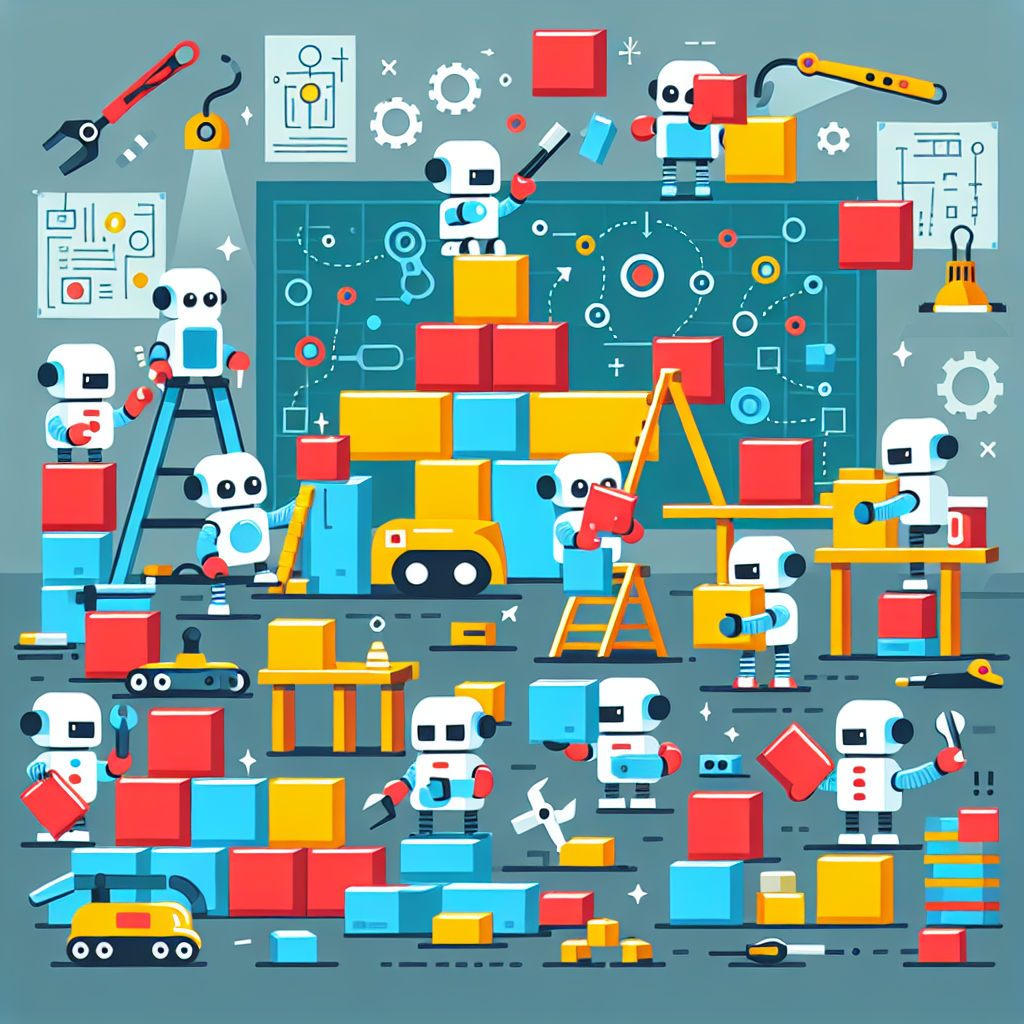 Robot Building Block Party Painting Diamond Kit