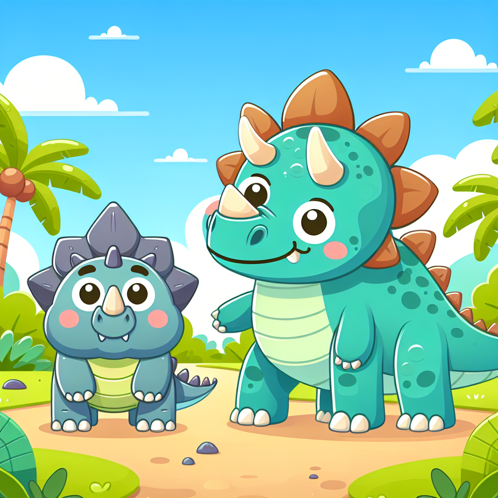 Friendly Dinosaur Park Paint By Diamond