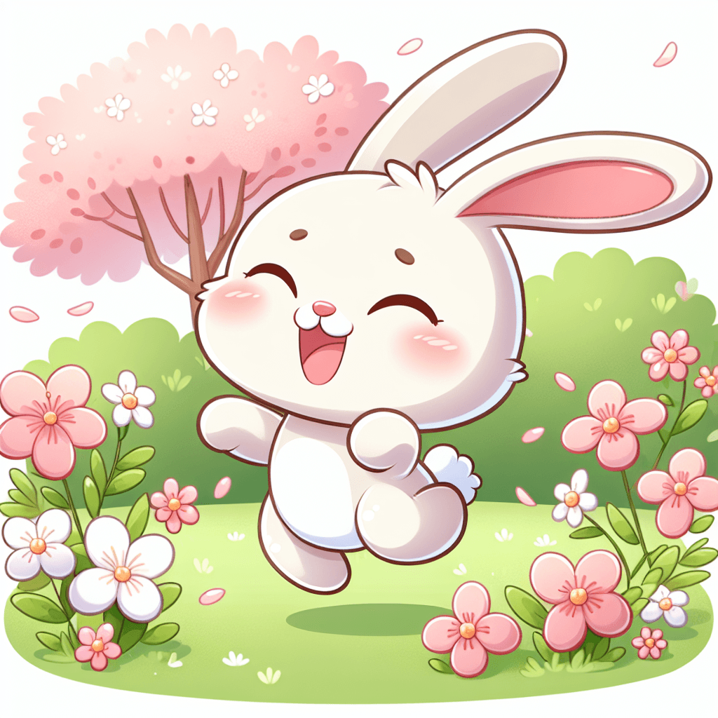 Cheery Bouncing Bunny Painting By Diamonds Kit