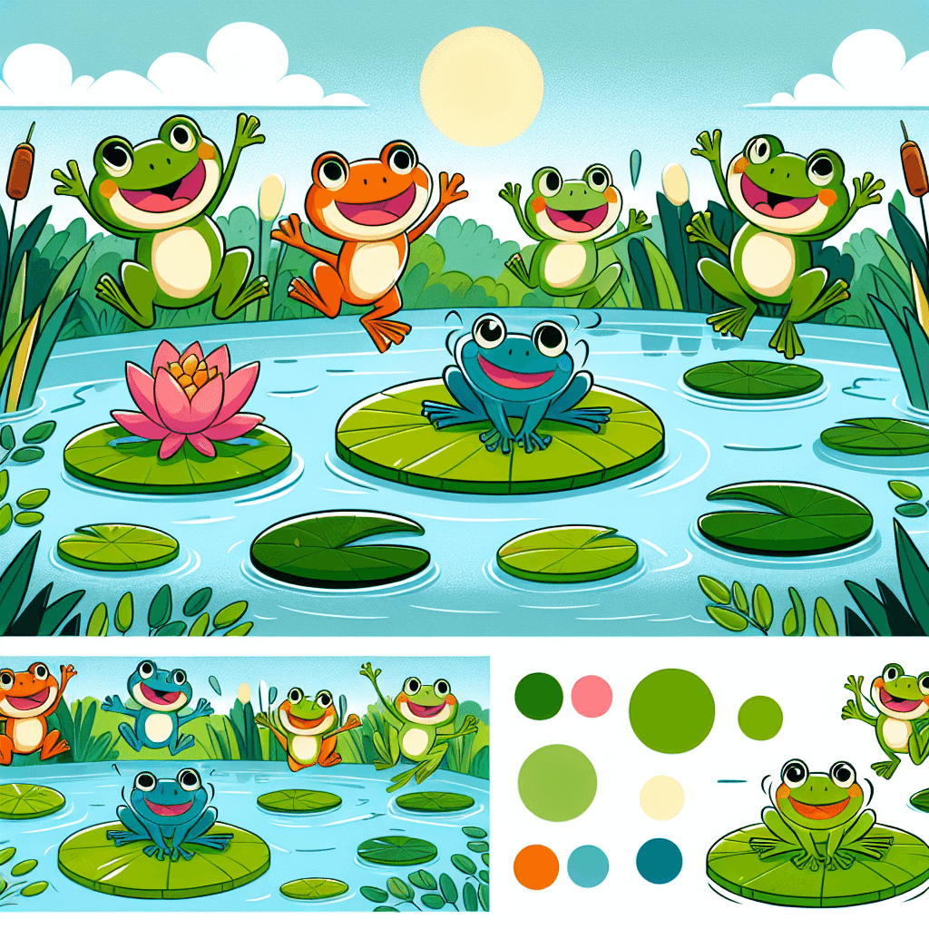 Froggy Frolic Painting By Diamonds Kit