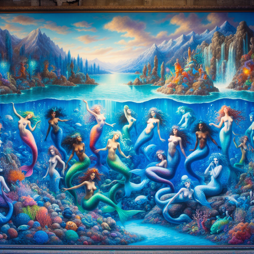 Fantastical Mermaid Lagoon Painting Diamond Kit
