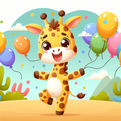 Dancing Giraffe Paint By Diamonds
