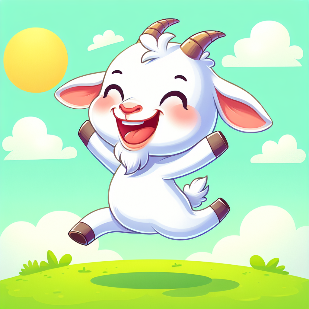 Frolicking Goat Painting By Diamonds Kit