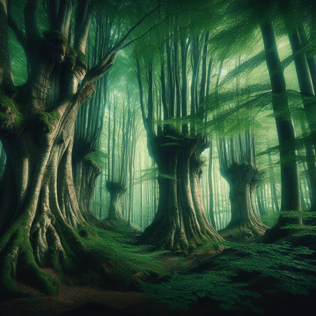 Ancient Mystical Forest Painting Diamond Kit