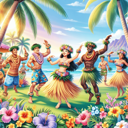 Hawaiian Luau Paradise Paint By Diamonds