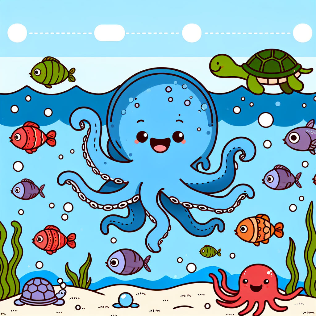 Ocean Odyssey With Ollie The Octopus Paint By Diamond