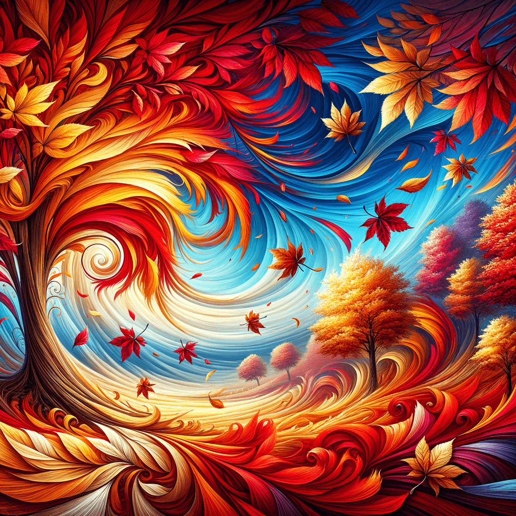 Autumn Leaves Dance Paint By Diamonds