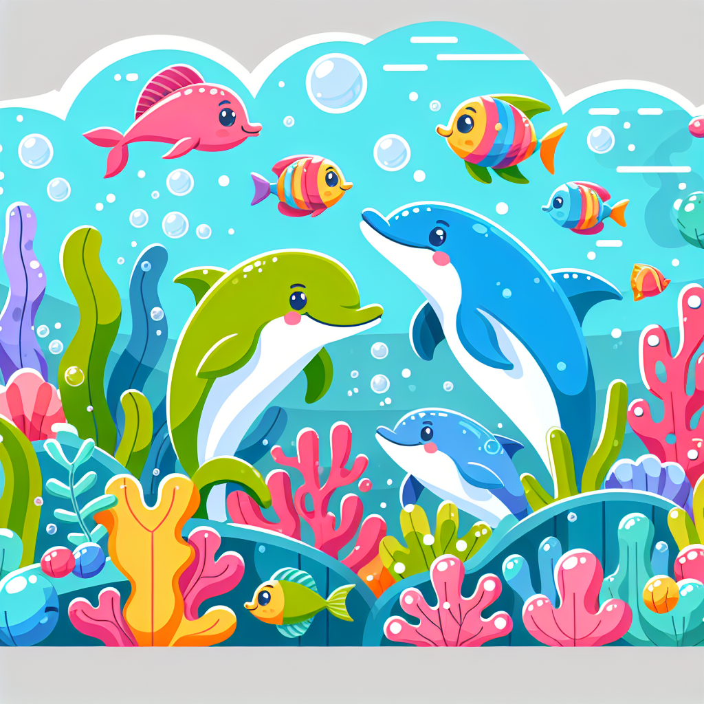 Ocean Adventure With Sea Creatures Paint By Color