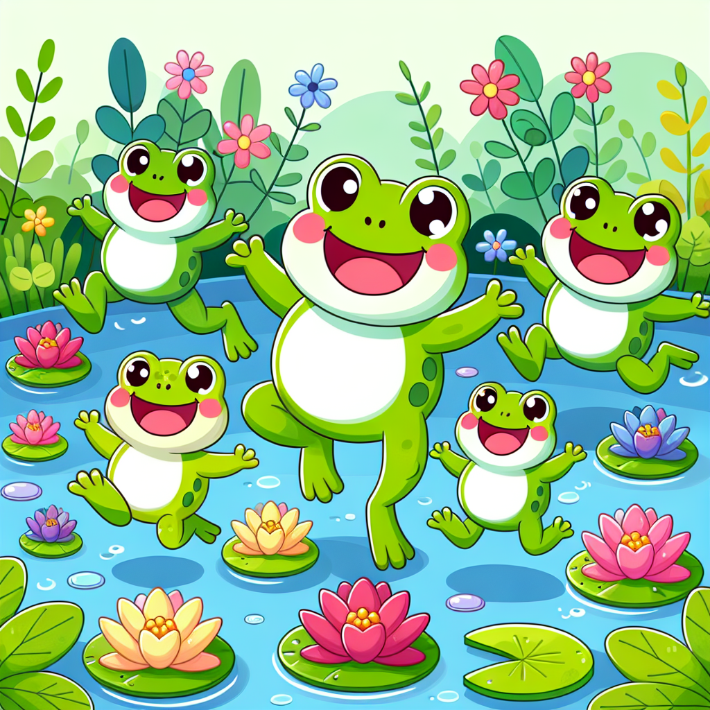 Giggle Frog Family Paint By Diamonds Art