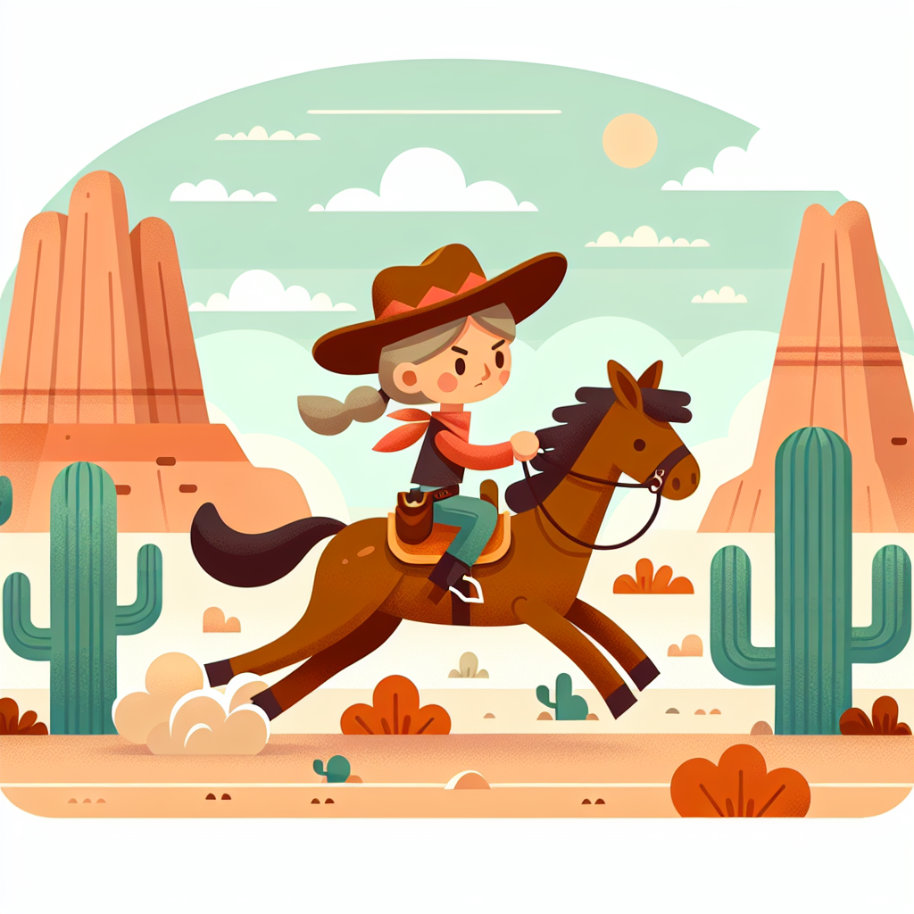 Wild West Cowgirl Adventure Paint By Color