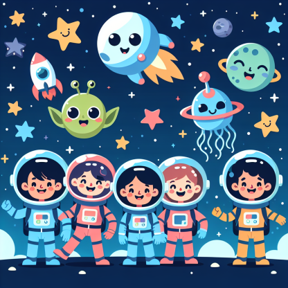 Exploration Of Outer Space Paint By Diamond
