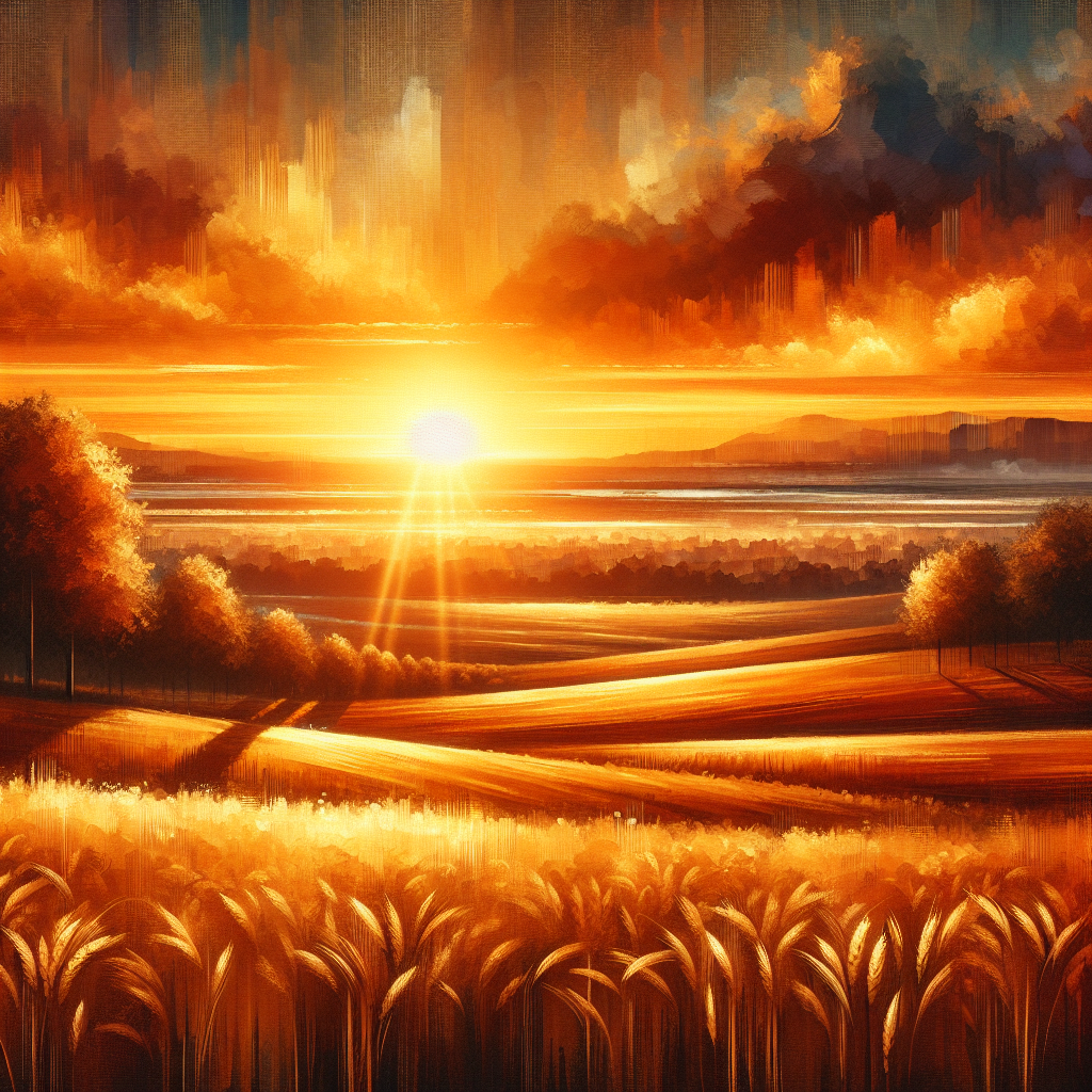 Warm Harvest Sunset Paint By Diamonds