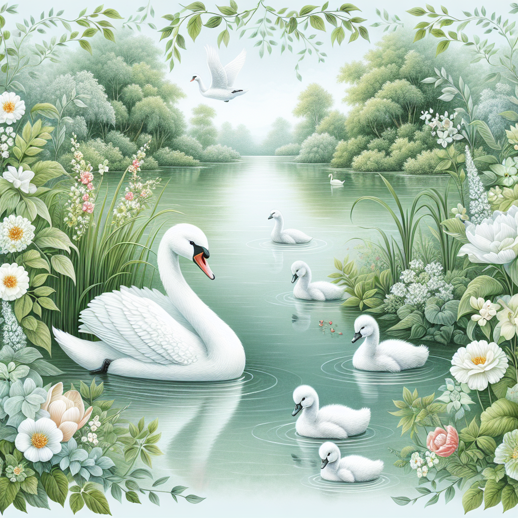 Graceful Swan Family Paint By Diamond