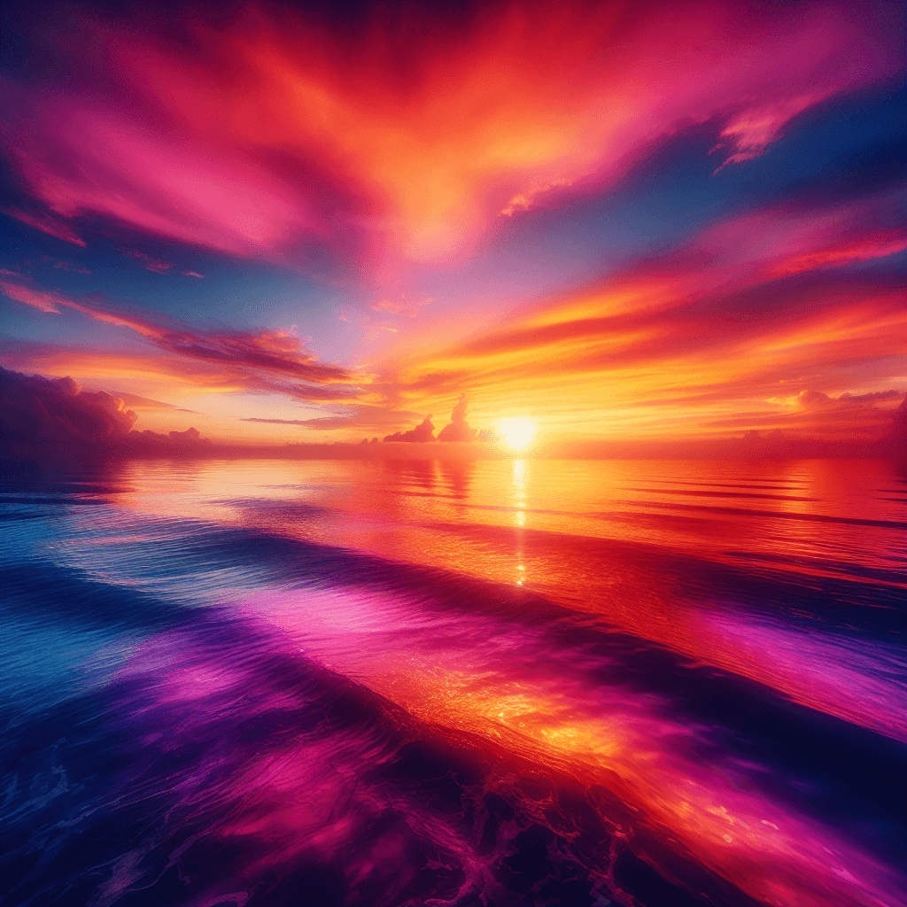 Serene Ocean Sunset Paint By Diamonds