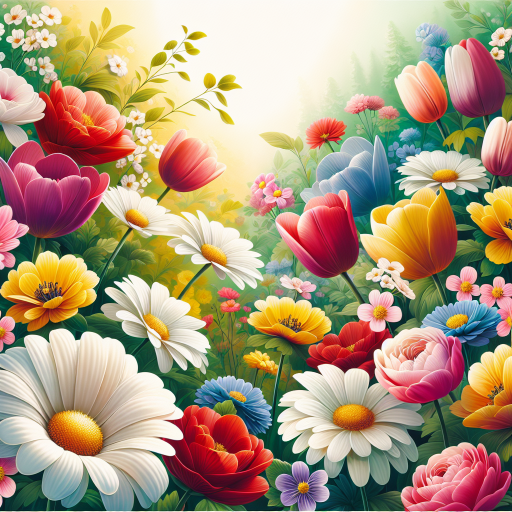 Magical Garden Blooms Paint By Color
