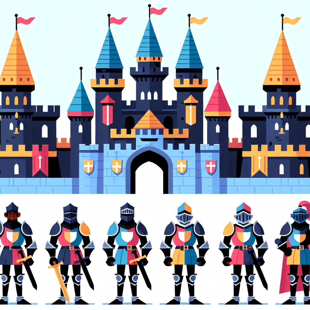 Castle Siege Defense Diamond Painting