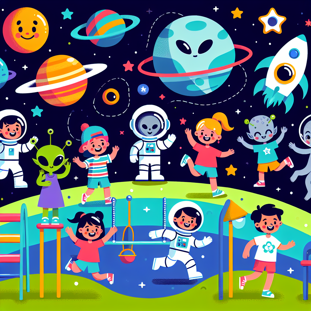 Space Playground Excitement Paint By Diamonds Kits