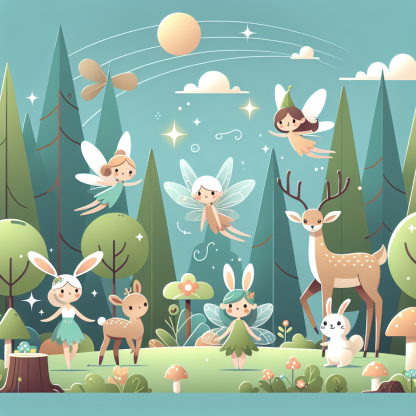 Friendly Fairy Forest Friends Paint By Diamond