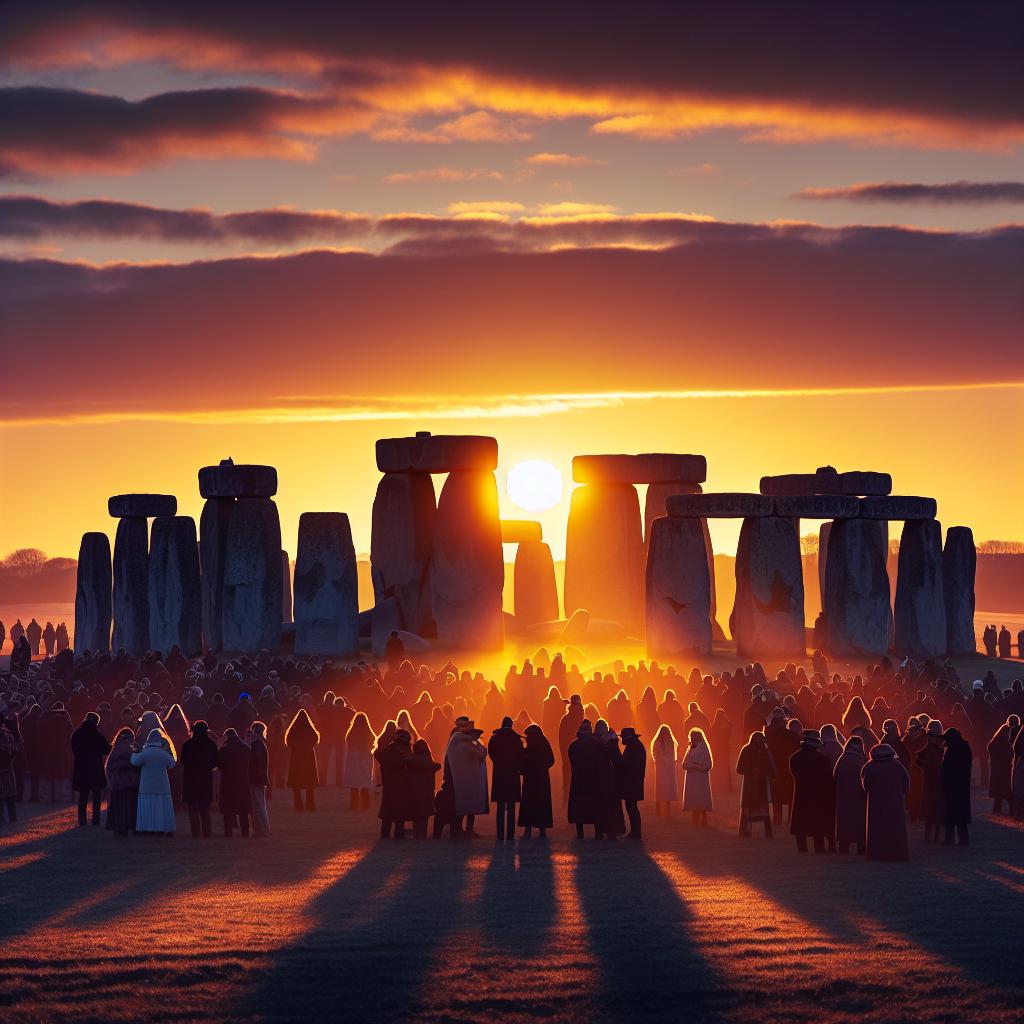 Winter Solstice Festival - Stonehenge Paint By Diamonds Art