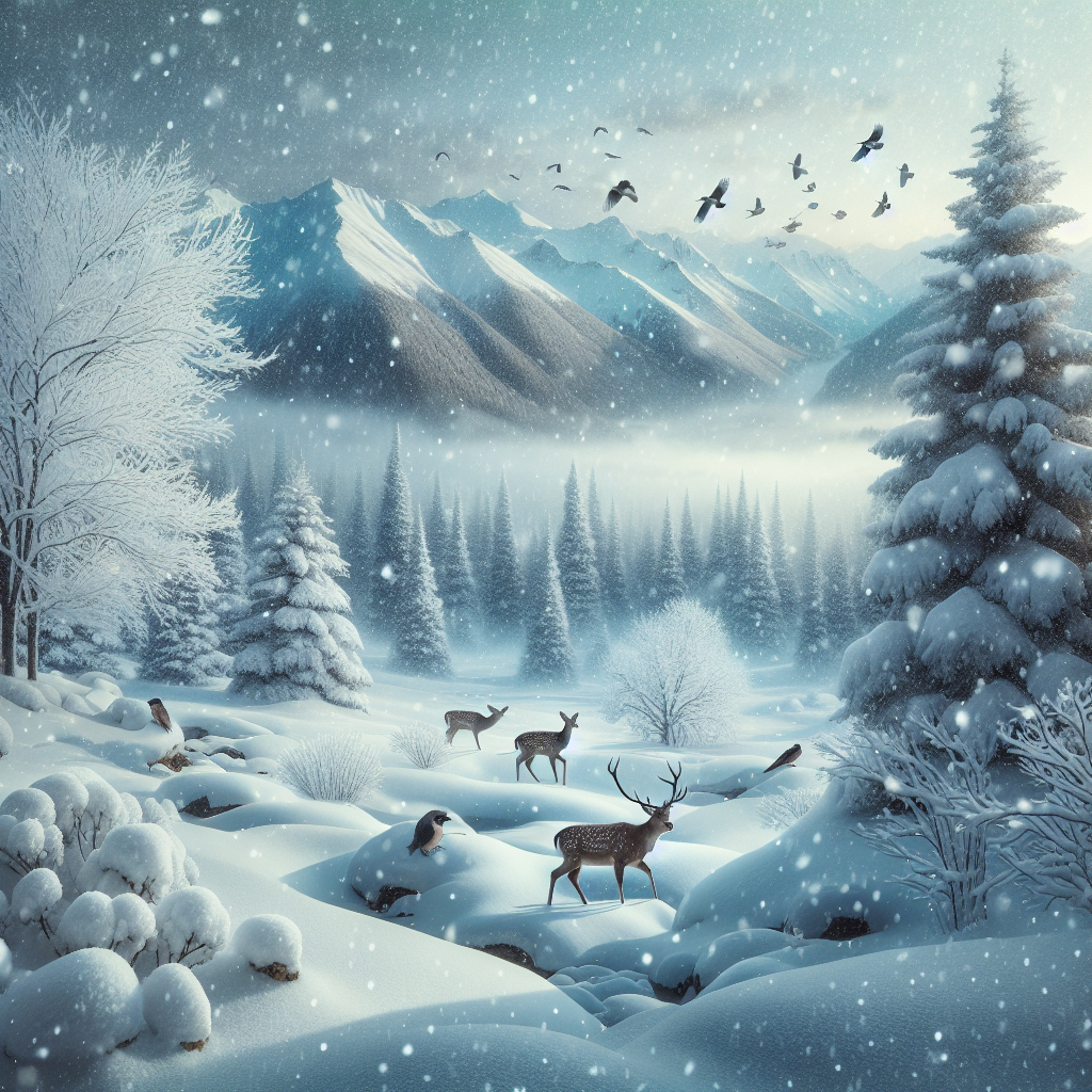 Winter Wildlife Wonderland Paint By Diamond