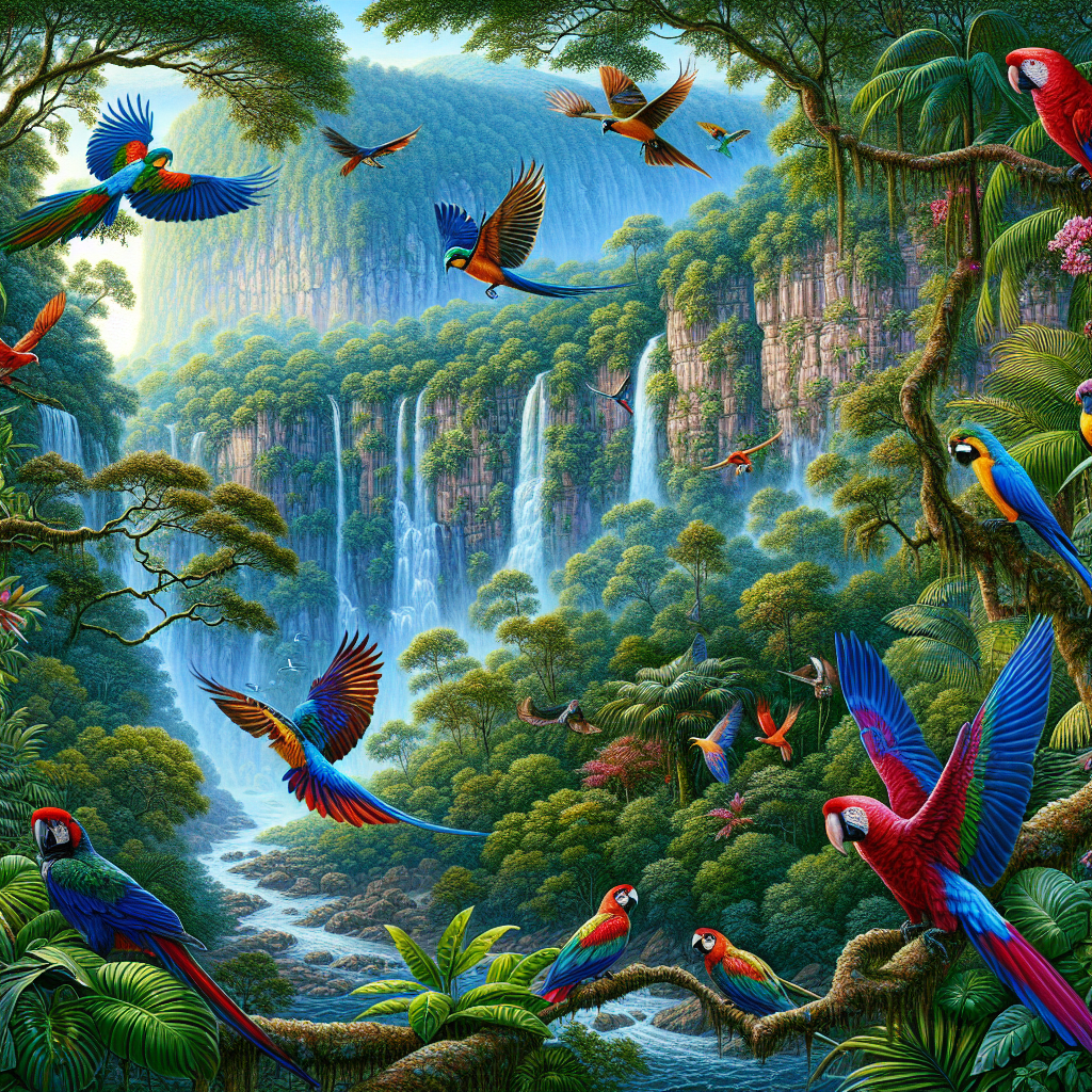 Exotic Rainforest Harmony Painting Diamond Kit
