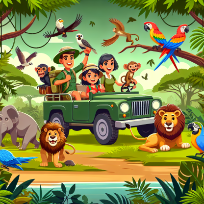 Jungle Discovery Safari Paint By Diamonds