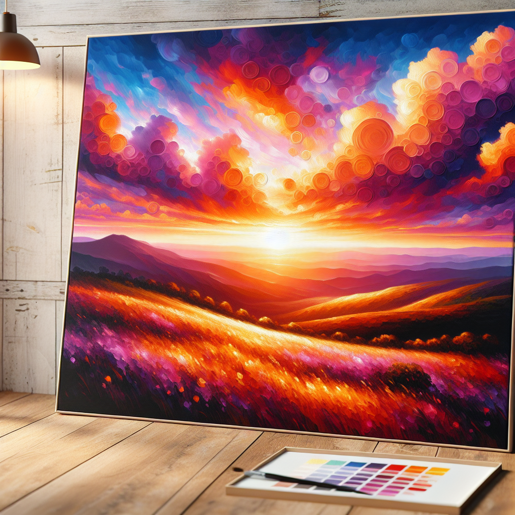 Gorgeous Sunset Landscapes Paint By Diamonds Art