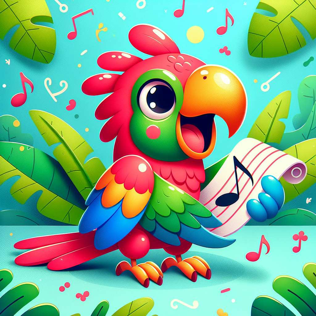 Musical Adventure Parrot Painting By Diamonds Kit