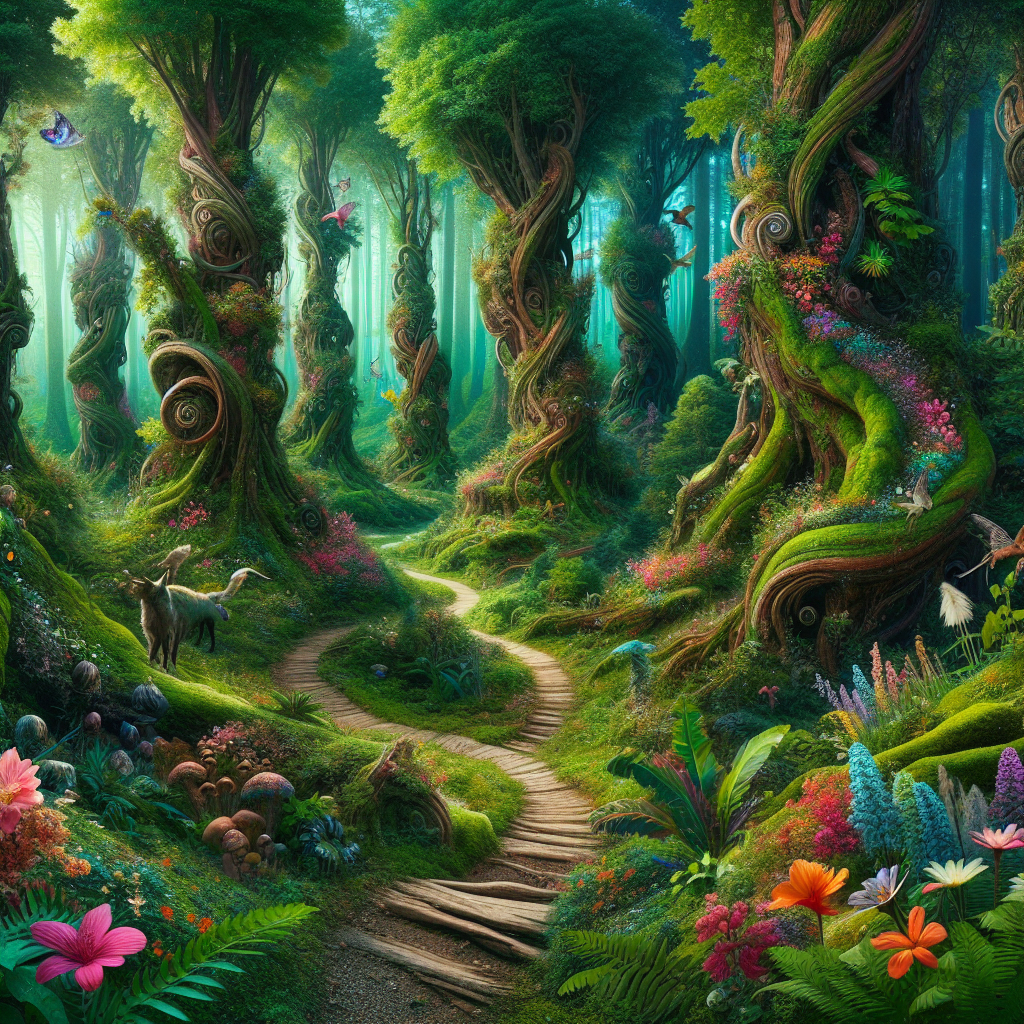 Fantasy Forest Journey Diamond Painting