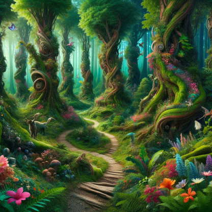 Fantasy Forest Journey Diamond Painting