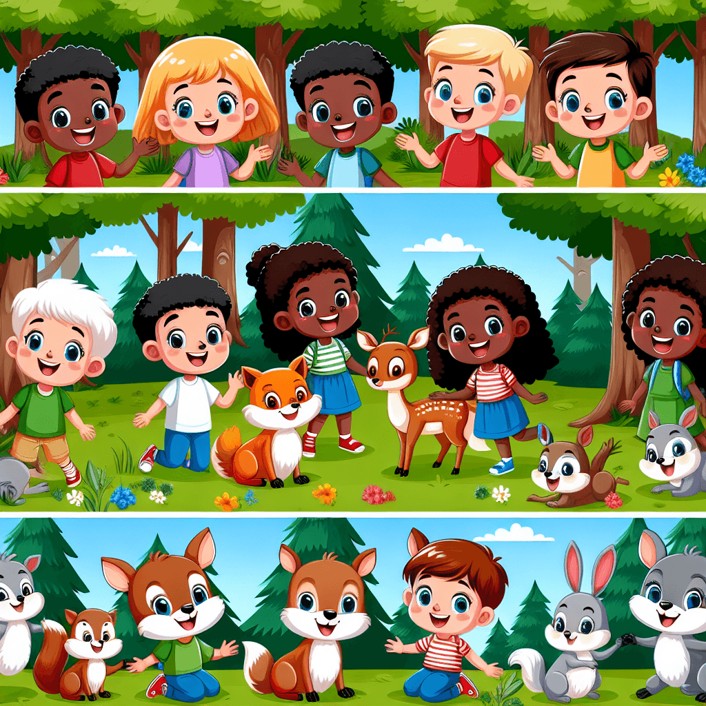 Cheerful Forest Adventures Painting By Diamonds Kit