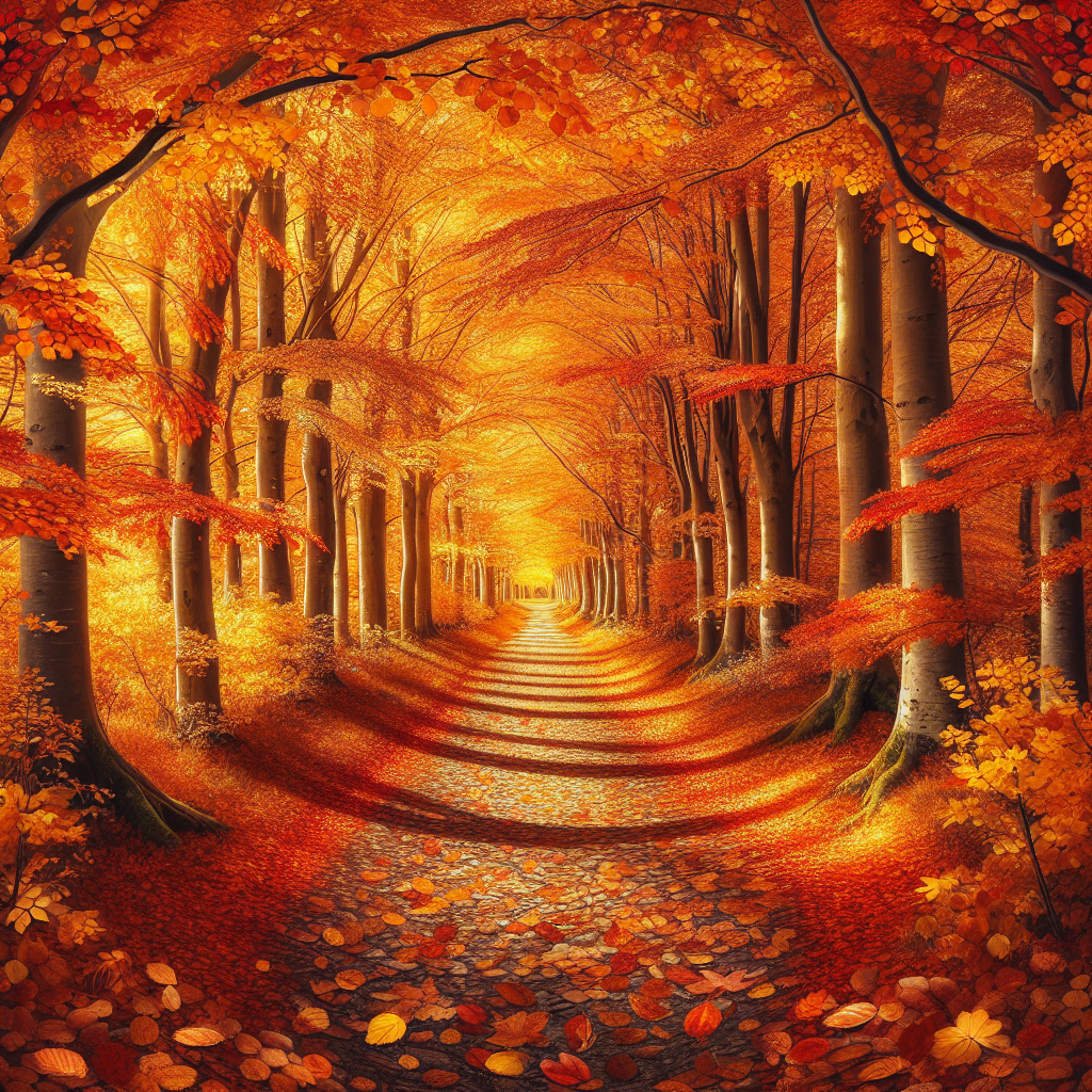 Eternal Autumn Walk DIY Paint By Diamonds