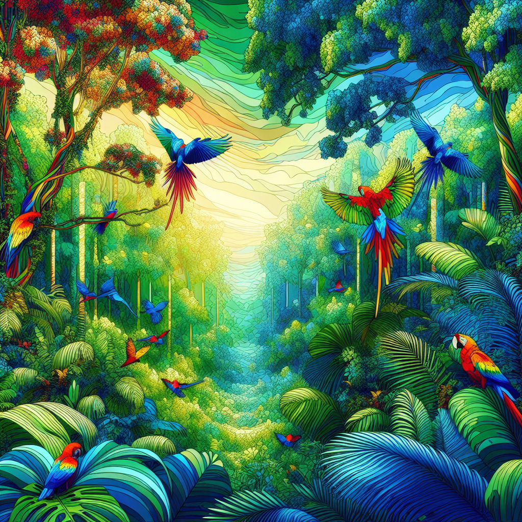 Exotic Rainforest Excursion Diamond Painting