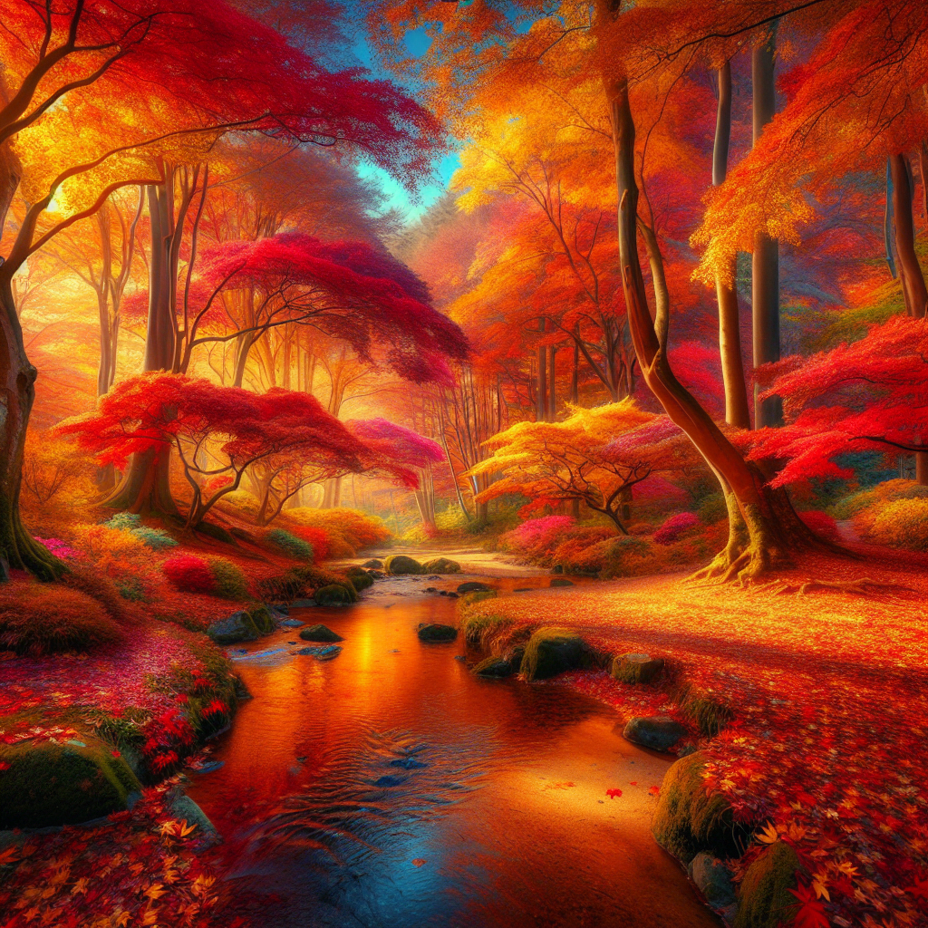 Serene Autumn Landscape Paint By Diamonds Art