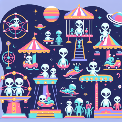 Alien Carnival Paint By Color